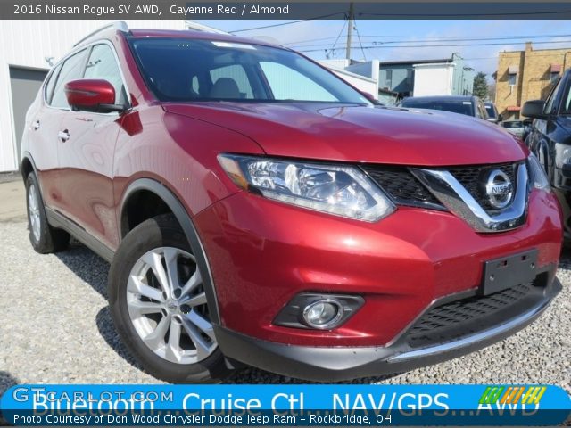 2016 Nissan Rogue SV AWD in Cayenne Red