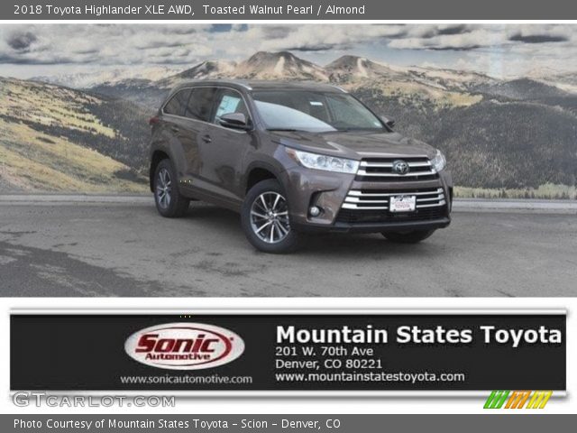 2018 Toyota Highlander XLE AWD in Toasted Walnut Pearl