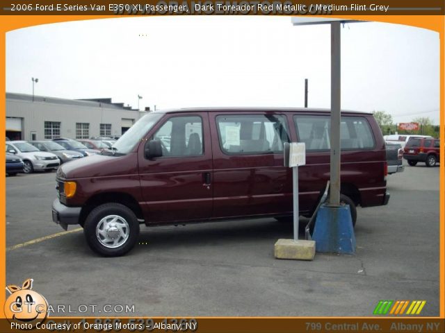 2006 Ford E Series Van E350 XL Passenger in Dark Toreador Red Metallic