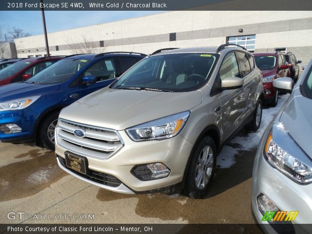 2018 Ford Escape SE 4WD in White Gold