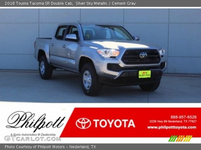 2018 Toyota Tacoma SR Double Cab in Silver Sky Metallic