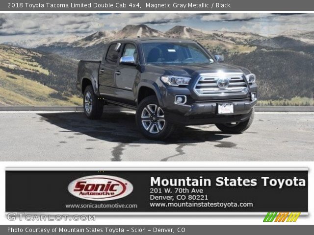 2018 Toyota Tacoma Limited Double Cab 4x4 in Magnetic Gray Metallic