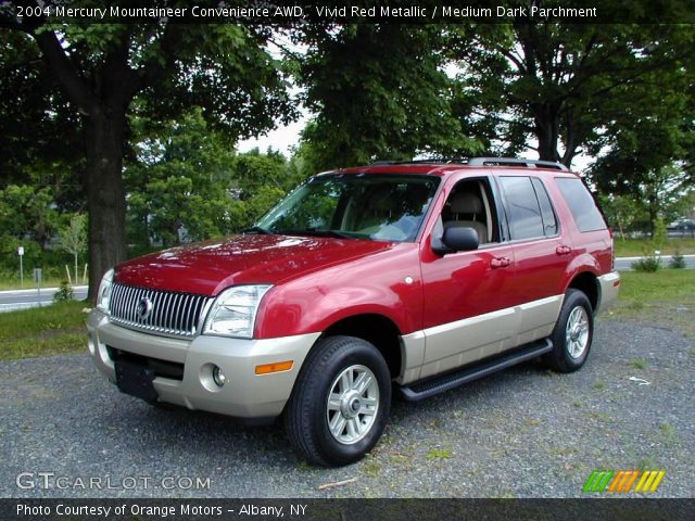 2004 Mercury Mountaineer Convenience AWD in Vivid Red Metallic