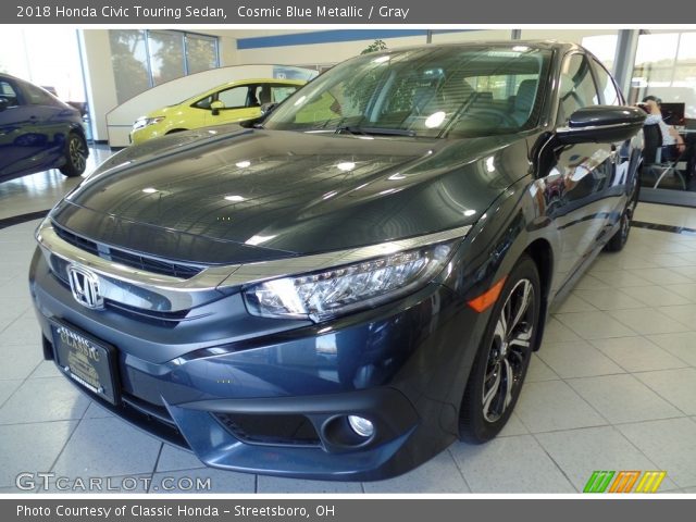 2018 Honda Civic Touring Sedan in Cosmic Blue Metallic