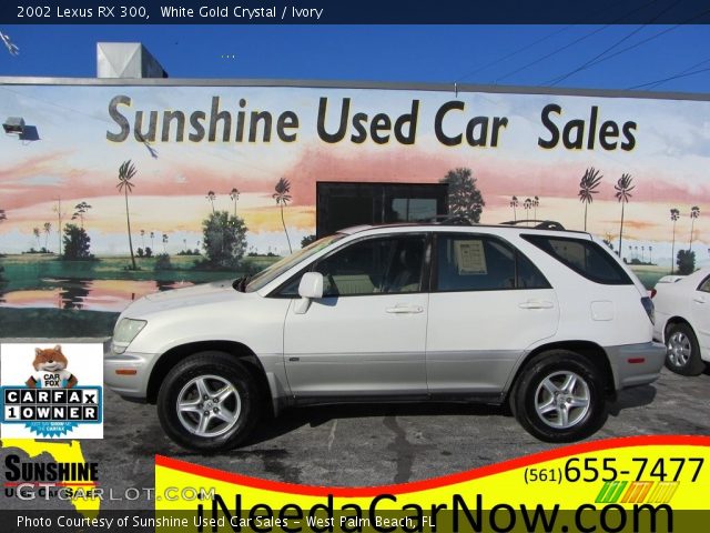 2002 Lexus RX 300 in White Gold Crystal