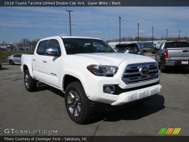 2018 Toyota Tacoma Limited Double Cab 4x4 in Super White