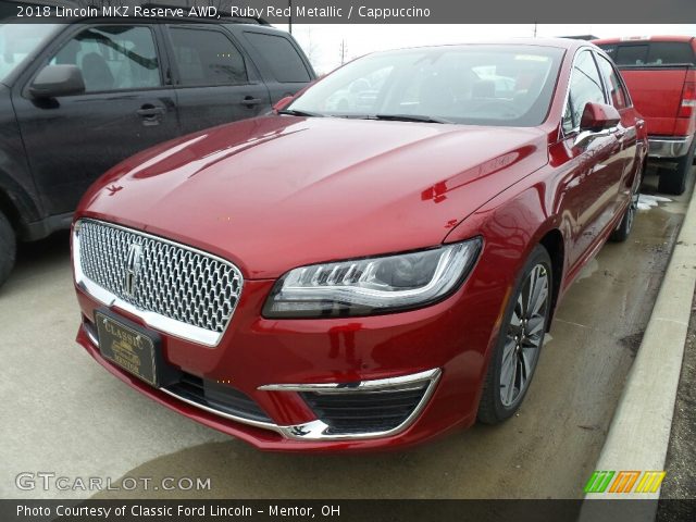 2018 Lincoln MKZ Reserve AWD in Ruby Red Metallic
