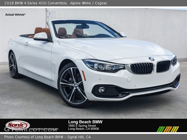 2018 BMW 4 Series 430i Convertible in Alpine White