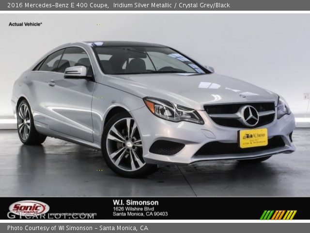 2016 Mercedes-Benz E 400 Coupe in Iridium Silver Metallic