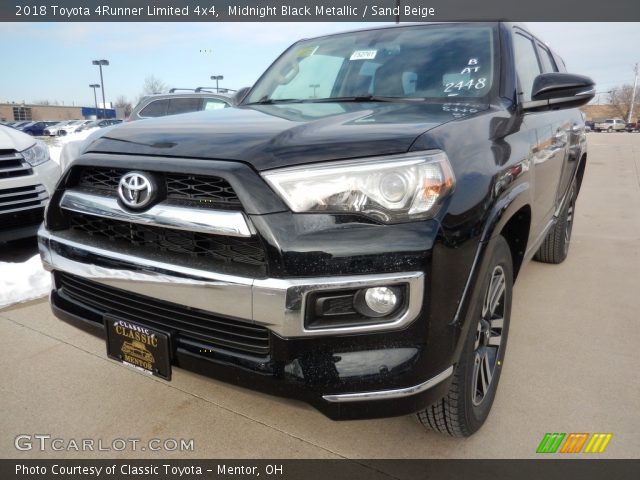 2018 Toyota 4Runner Limited 4x4 in Midnight Black Metallic
