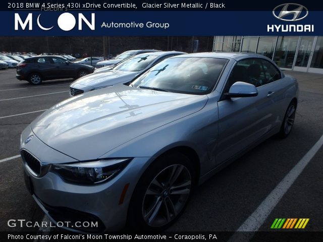 2018 BMW 4 Series 430i xDrive Convertible in Glacier Silver Metallic