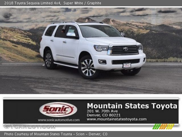 2018 Toyota Sequoia Limited 4x4 in Super White