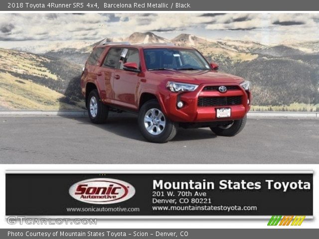 2018 Toyota 4Runner SR5 4x4 in Barcelona Red Metallic
