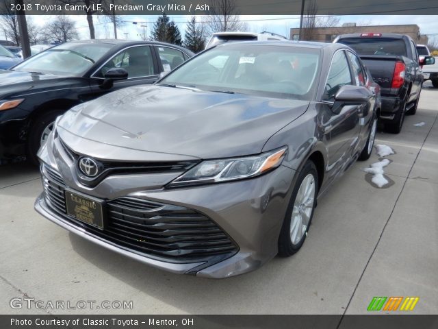 2018 Toyota Camry LE in Predawn Gray Mica