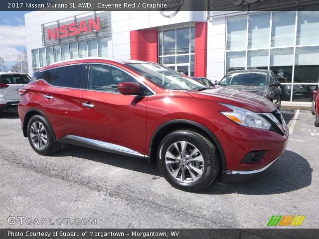 2017 Nissan Murano SL AWD in Cayenne Red