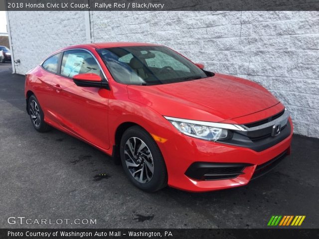 2018 Honda Civic LX Coupe in Rallye Red