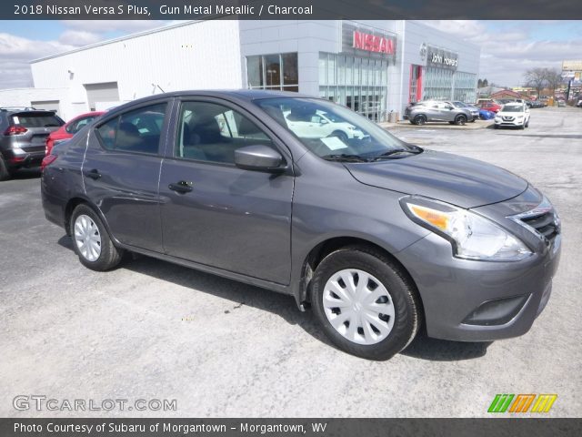 2018 Nissan Versa S Plus in Gun Metal Metallic