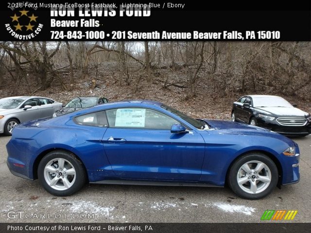 2018 Ford Mustang EcoBoost Fastback in Lightning Blue
