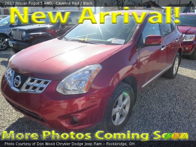 2013 Nissan Rogue S AWD in Cayenne Red