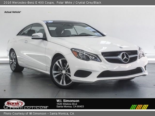 2016 Mercedes-Benz E 400 Coupe in Polar White