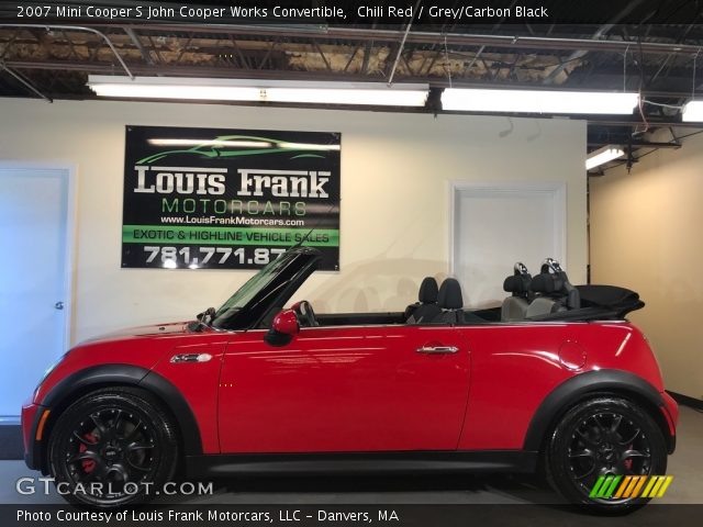 2007 Mini Cooper S John Cooper Works Convertible in Chili Red