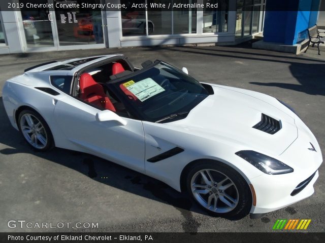 Arctic White 2019 Chevrolet Corvette Stingray Coupe