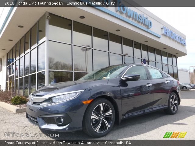 2018 Honda Civic Touring Sedan in Cosmic Blue Metallic