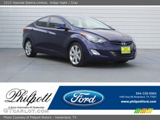 2013 Hyundai Elantra Limited in Indigo Night