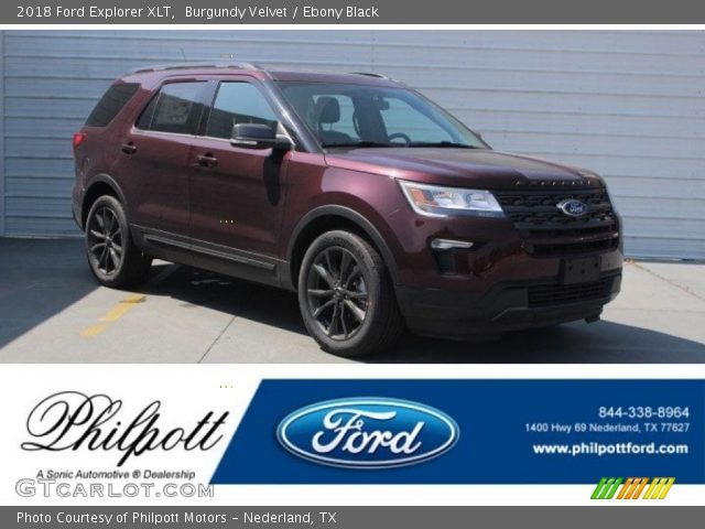 2018 Ford Explorer XLT in Burgundy Velvet