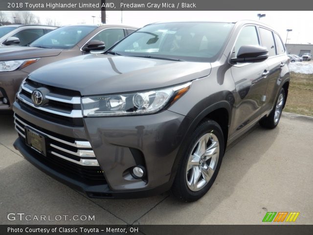 2018 Toyota Highlander Limited AWD in Predawn Gray Mica
