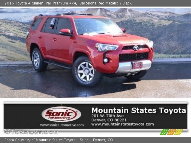 2016 Toyota 4Runner Trail Premium 4x4 in Barcelona Red Metallic