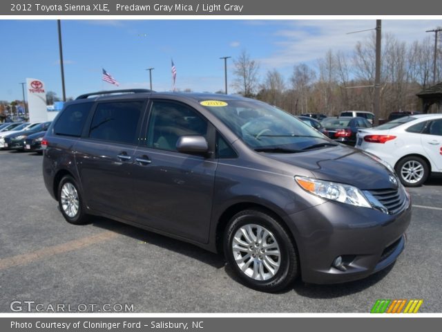 2012 Toyota Sienna XLE in Predawn Gray Mica