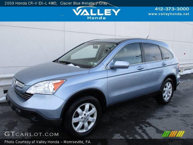 2009 Honda CR-V EX-L 4WD in Glacier Blue Metallic