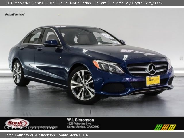 2018 Mercedes-Benz C 350e Plug-in Hybrid Sedan in Brilliant Blue Metallic