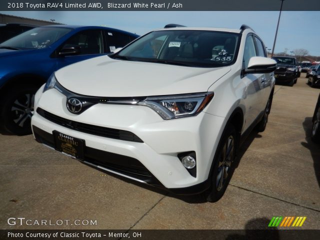 2018 Toyota RAV4 Limited AWD in Blizzard White Pearl