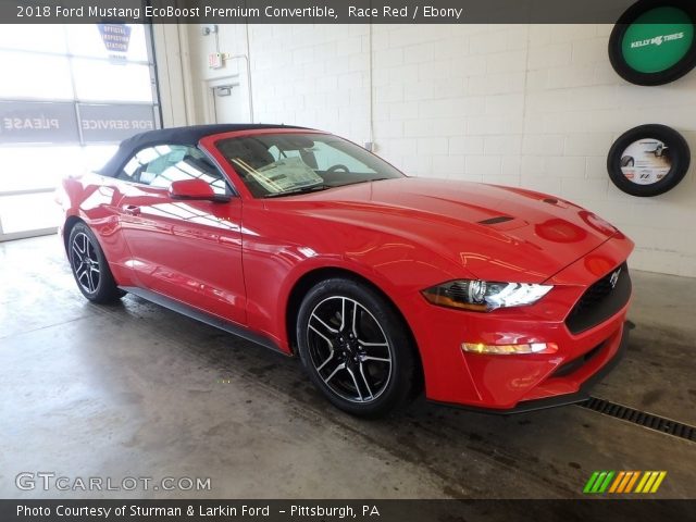 2018 Ford Mustang EcoBoost Premium Convertible in Race Red