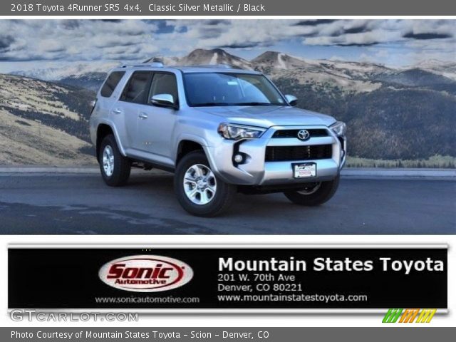 2018 Toyota 4Runner SR5 4x4 in Classic Silver Metallic