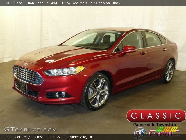 2013 Ford Fusion Titanium AWD in Ruby Red Metallic