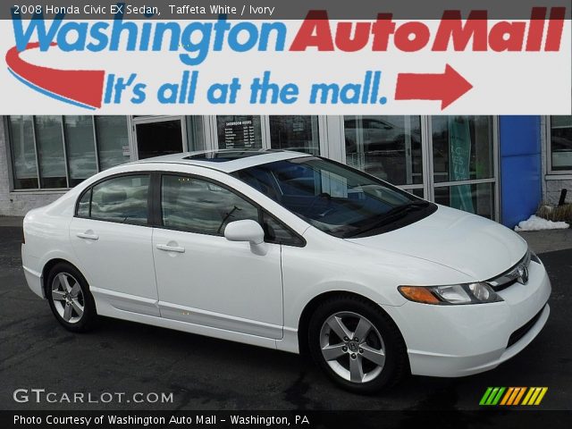 2008 Honda Civic EX Sedan in Taffeta White