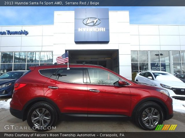 2013 Hyundai Santa Fe Sport AWD in Serrano Red