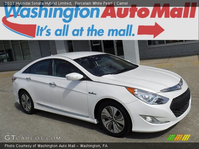 2013 Hyundai Sonata Hybrid Limited in Porcelain White Pearl