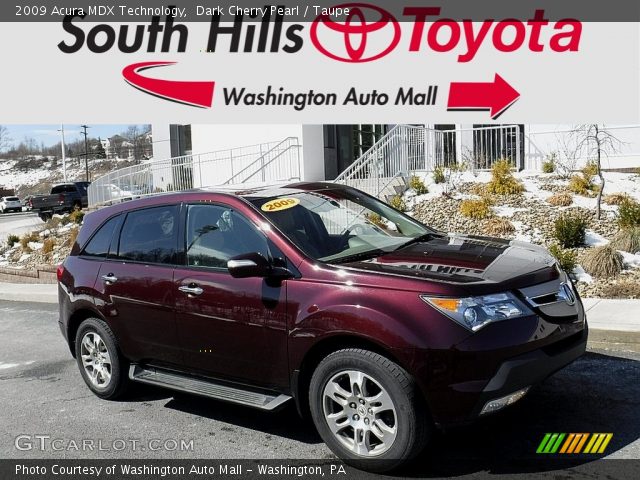 2009 Acura MDX Technology in Dark Cherry Pearl