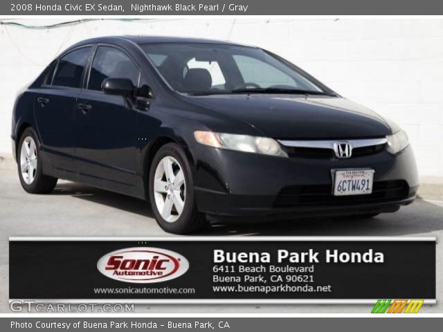 2008 Honda Civic EX Sedan in Nighthawk Black Pearl