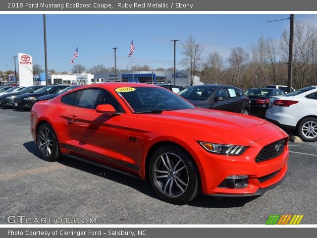 2016 Ford Mustang EcoBoost Coupe in Ruby Red Metallic