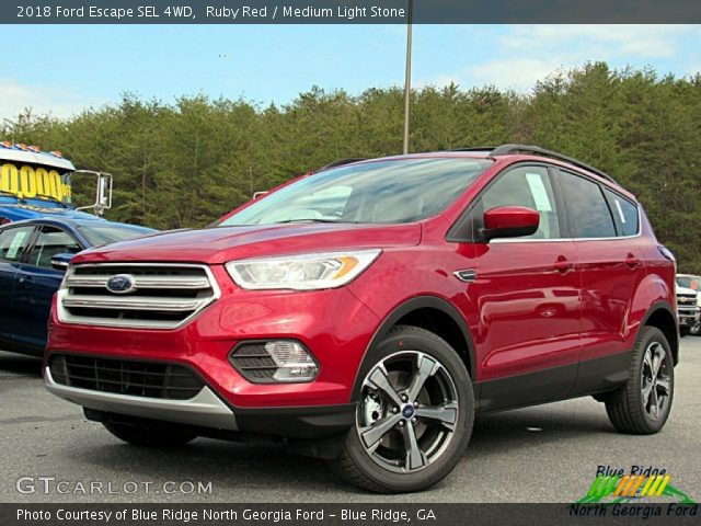 2018 Ford Escape SEL 4WD in Ruby Red