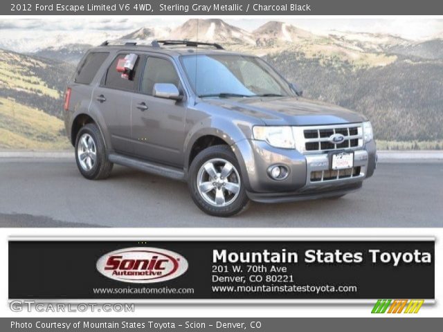2012 Ford Escape Limited V6 4WD in Sterling Gray Metallic