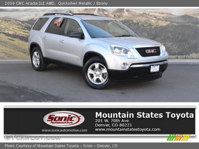2009 GMC Acadia SLE AWD in Quicksilver Metallic