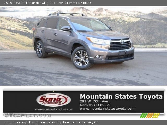 2016 Toyota Highlander XLE in Predawn Gray Mica