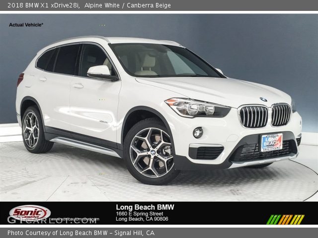 2018 BMW X1 xDrive28i in Alpine White