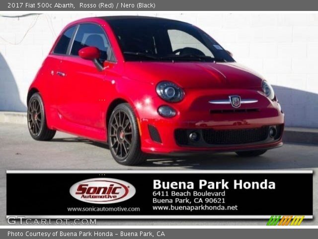 2017 Fiat 500c Abarth in Rosso (Red)